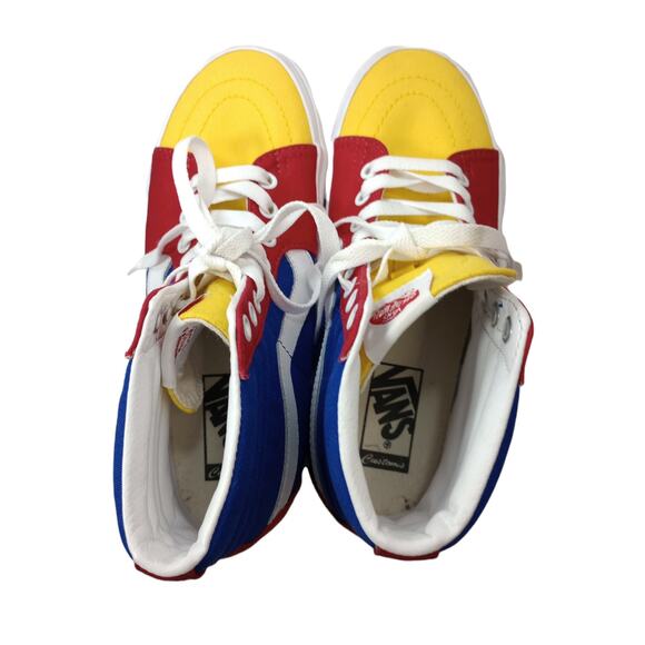 Vans Off The Wall High Top Skateboard Shoes Multicolor US Size Men 5.5 - Women 7 - Picture 4 of 7